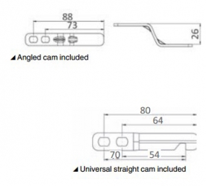 Eclipse Çek ve Çevir gömme kulp Küçük - Görsel 3