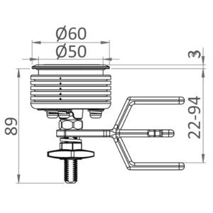 Alternative view of Eclipse Çek ve Çevir gömme kulp  Küçük