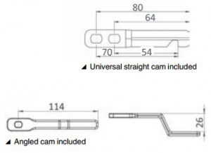Eclipse Çek ve Çevir gömme kulp Orta - Görsel 3