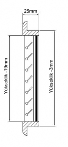 Alternative view of Hava emiş ızgarası