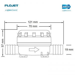 Alternative view of Jabsco pompa filtresi