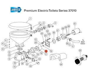 Alternative view of Jabsco 43990-0066 O-ring