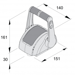 Alternative view of Vetus EC04 Elektronik Kumanda Kolu