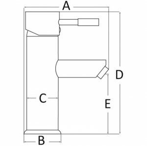 Alternative view of Osculati Diana lavabo bataryası
