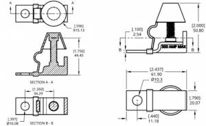 Alternative view of EGIS MRBF Terminal Sigorta Bloğu - Tekli