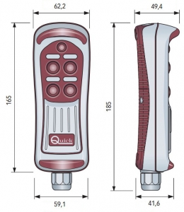 Alternative view of Quick el tipi kablolu uzaktan kumanda