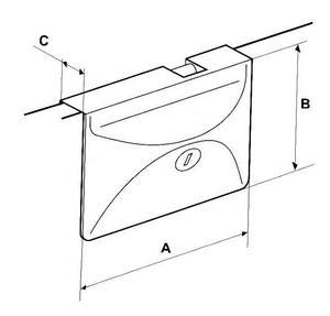 Mobella sürgü kapı kilidi - Görsel 3