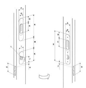 Mobella sürgü kapı kilidi - Görsel 3