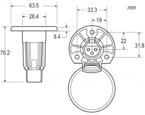 Attwood direkli silyon fenerleri için yedek taban. 91020-1 - Görsel 3