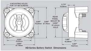 Alternative view of Blue Sea Systems akü şalteri