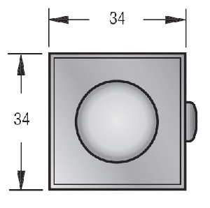 Alternative view of Southco Marine Point çekmece/dolap kulbu