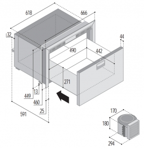 Alternative view of Buzdolabı. Model DW70 OCX2 RFX