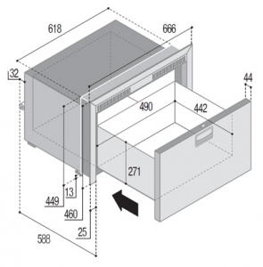 Alternative view of Vitrifrigo dondurucu. DW70 BTX OCX2.