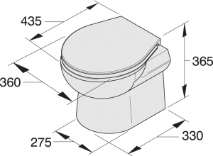 Alternative view of Vetus elektrikli tuvalet
