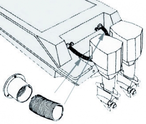 Alternative view of Dıştan takma motor direksiyon ve R/C telleri için esnek PVC montaj spirali