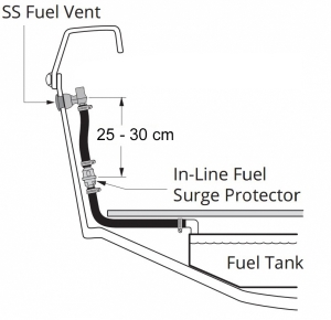 Attwood tank havalandırma hattı taşma önleyici - Görsel 3