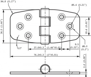 Alternative view of Kapaklı menteşe