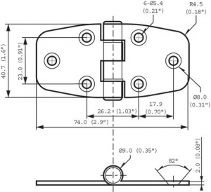 Alternative view of Kapaklı menteşe