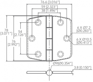 Alternative view of Kapaklı menteşe