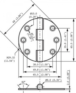 Alternative view of Kapaklı menteşe