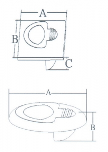Alternative view of Southco gömme kulp