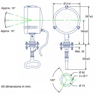 Alternative view of Vetus ZN215 DHR 220 kabin kontrollü projektör