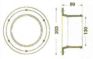 Alternative view of Barnegat Light liman/kıç aydınlatma lambası