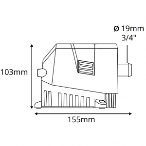 Alternative view of Attwood Sahara Mk2 sintine pompası