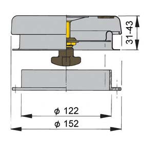 Alternative view of Vetus mantar tip havalandırmalar