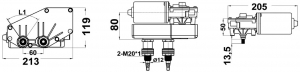 Alternative view of Silecek motoru. 70W<br />