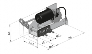 Alternative view of Exalto 255BS Serisi HD1 Silecek Motoru