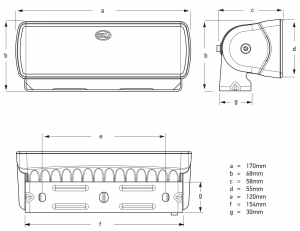 Hella Marine Sea Hawk-XLR Projektör - Görsel 3