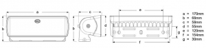 Hella Marine Sea Hawk-XLR Projektör - Görsel 3