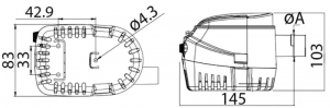 Alternative view of Europump II otomatik sintine Pompası
