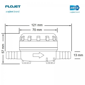 Alternative view of Jabsco pompa filtresi