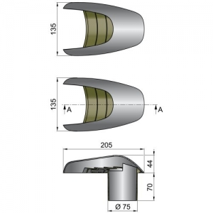 Alternative view of Vetus havalandırma