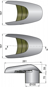 Alternative view of Vetus havalandırma